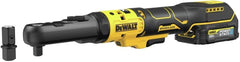DEWALT 20V MAX XR Cordless Ratchet Set, 3/8" and 1/2" Sealed Head Ratchet, Battery and Charger Included (DCF510GE1)