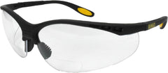DEWALT DPG59 Reinforcer Rx-Bifocal High Performance Protective Eyeware with Rubber Temples and Protective Eyeglass Sleeve - Clear Lens, 1.0 Diopter