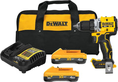 DEWALT 20V MAX XR Brushless Cordless 1/2 in. Drill Driver Kit With DEWALT POWERPACK Batteries and Charger (DCD801QQ2)