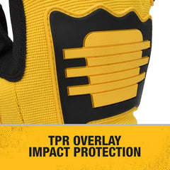 DEWALT DPG781 Performance Mechanic Work Glove with TPR Impact Protection and Anti-Slip Grip - Medium (1 Pair)